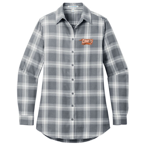 Ladies Plaid Flannel Tunic Thumbnail