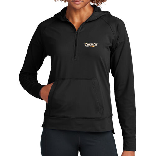 Women's Sport Wick ® Stretch 1/2 Zip Hoodie Thumbnail