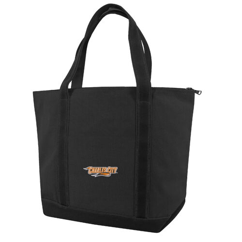 XL Zippered Cotton Canvas Resort Tote Thumbnail